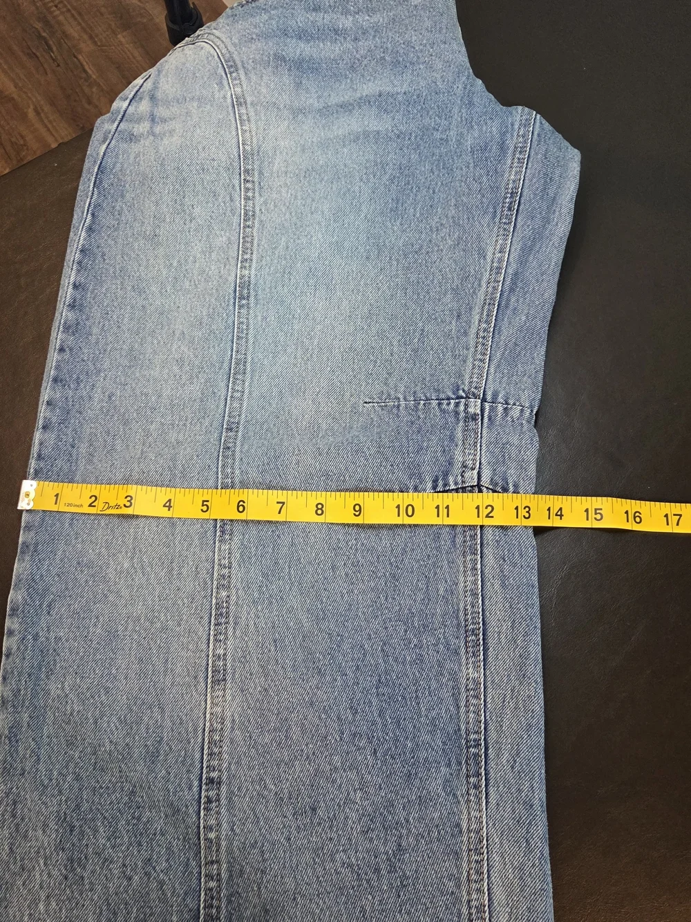 Wild Fable Mid-Rise Barrel Jean Light Wash Size 14 NWT Rigid Denim 32" Inseam - Picture 14 of 14